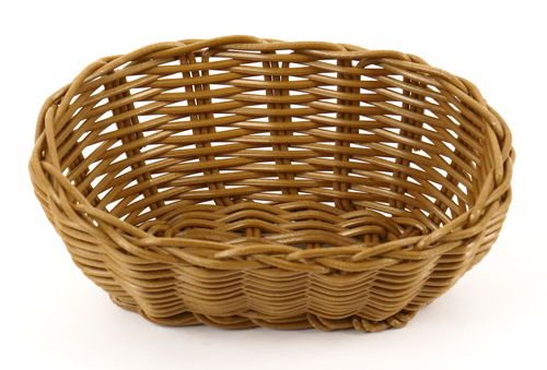 Корзинка для хлеба 17*12*6,5см пластиковая коричневая Китай кт1902