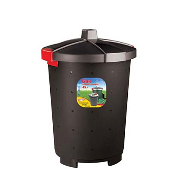 Бак 65л хозяйственный, черный restola 431253713