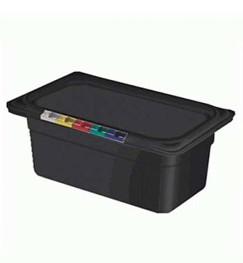 Гастроемкость 1/1 530х325х200мм полипропилен черная Restola 422100313