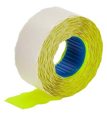 Этикет-лента 22х12 волна желтая (750эт./200рол.)