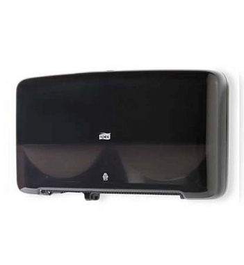 T2 Диспенсер для т/б двойной в мини рулонах черный 555508