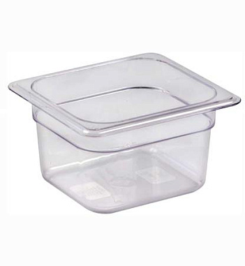 Гастроемкость 1/6 17,6*16,4*10см, 1л поликарбонат Китай кт412