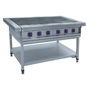 Плита электрическая ЭП-6П (6 конфорок, без духового шкафа) Чувашторгтехника