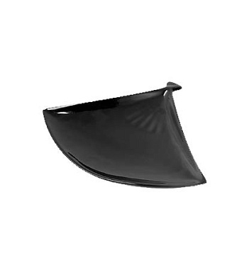 Блюдо-веер 23*18см черная фарфор Kunst Werk Китай 3020764