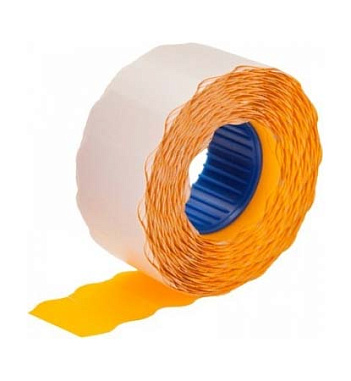 Этикет-лента 22х12 волна оранжевая (750эт./200рол)