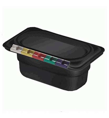 Гастроемкость 1/9 176х108х65мм полипропилен черная Restola 422102413